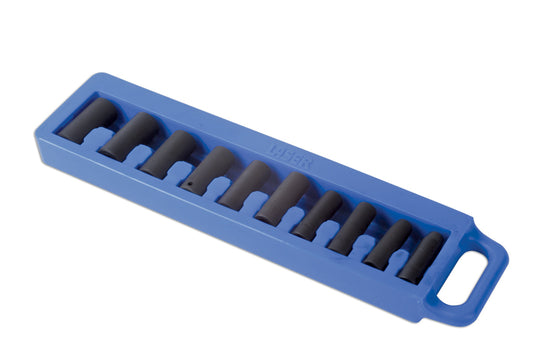 Laser Tools 3/8"D Metric Deep Impact Socket Set 10pc Single Hex 2424