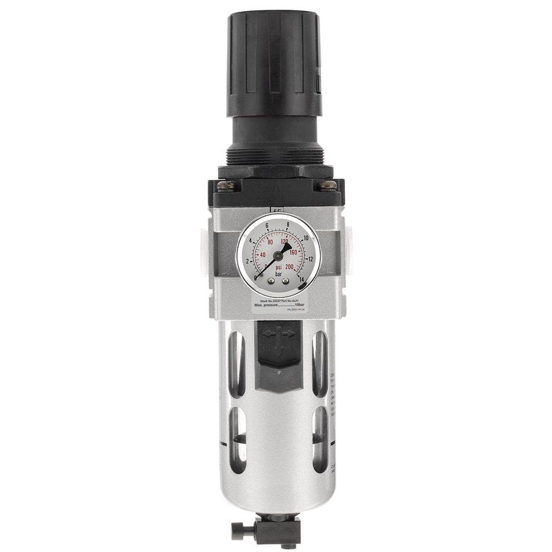 Draper 1/2" BSP Air Combined Filter Regulator Unit 10bar 145psi 24338