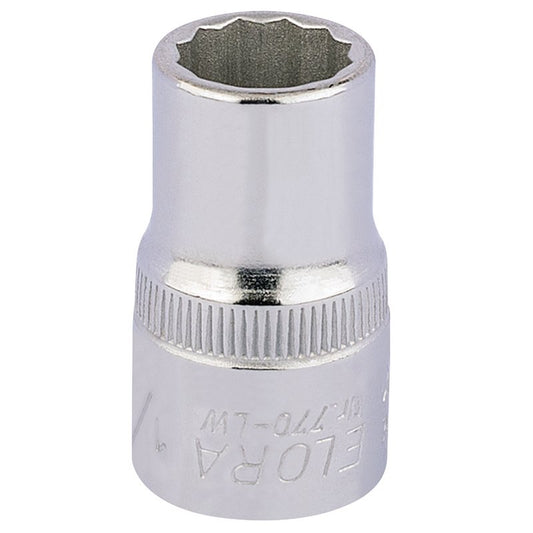 Elora Whitworth Bi-Hexagon Socket, 1/2" Sq Dr 1/4" Standard Length 24814