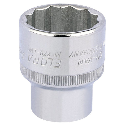 Elora Whitworth Bi-Hexagon Socket, 1/2" Sq Dr 5/8" Standard Length 24872