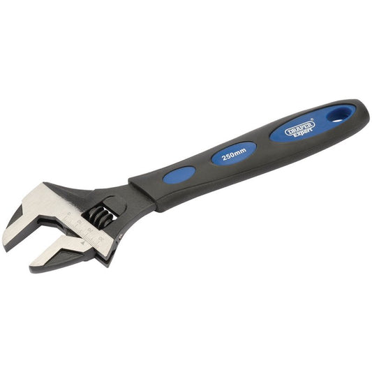 Draper Soft Grip Adjustable Wrench Crescent Type 250mm Capacity 30mm 24896