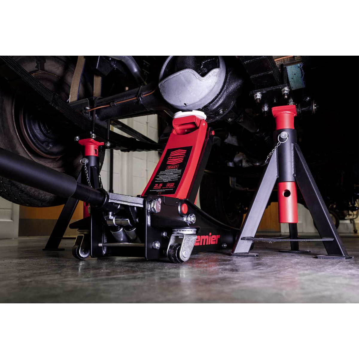 Sealey Trolley Jack 2.5 Tonne Low Profile with Rocket Lift 2501LE