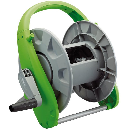 Draper Garden Hose Reel Cart 50m Floor Standing Easy Turn Crank Handle 25067