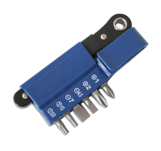Laser Tools Mini Ratchet Bit Set 7pc 2562