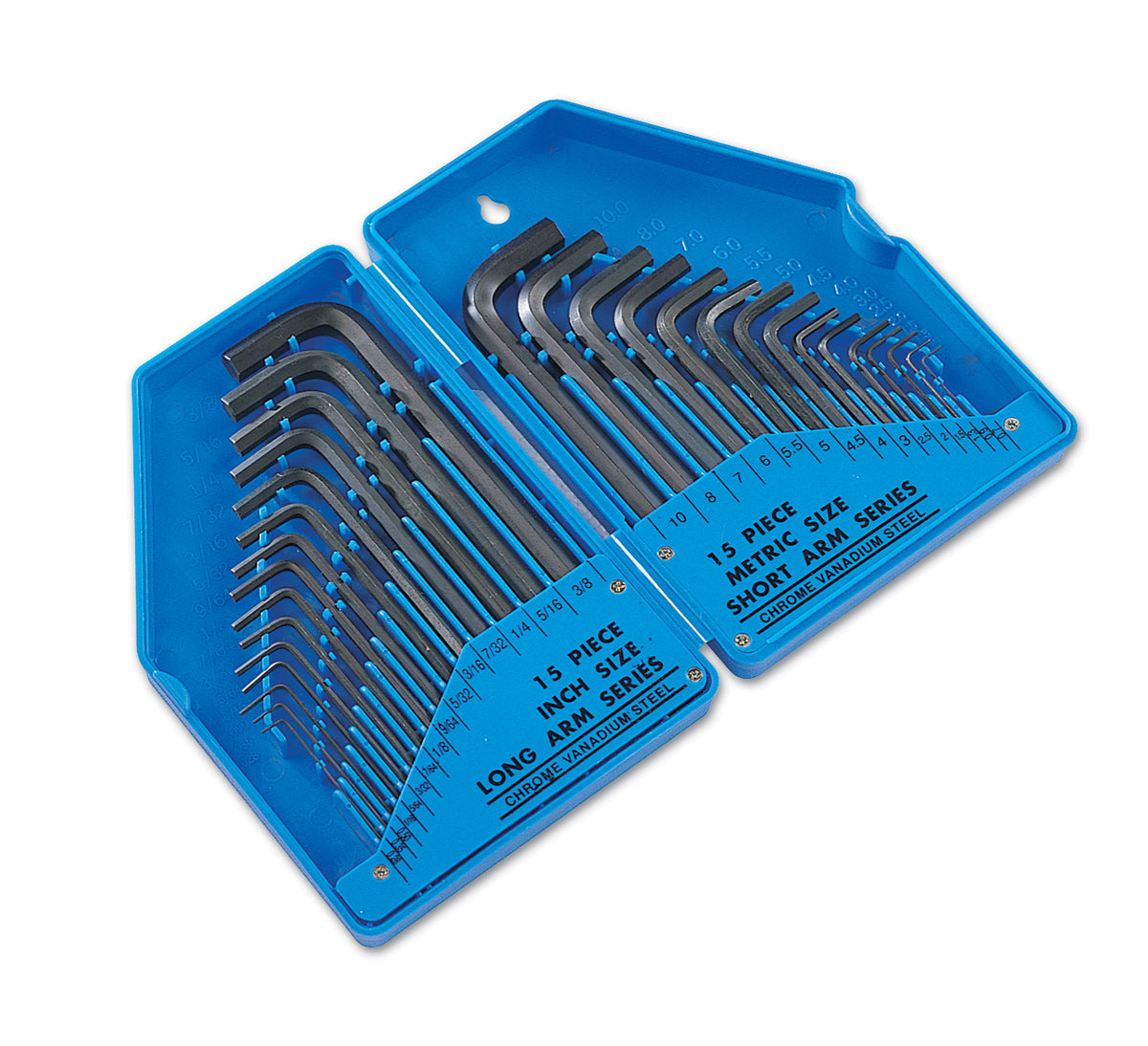 Laser Tools Metric & Imperial Hex Key Set 30pc 2577