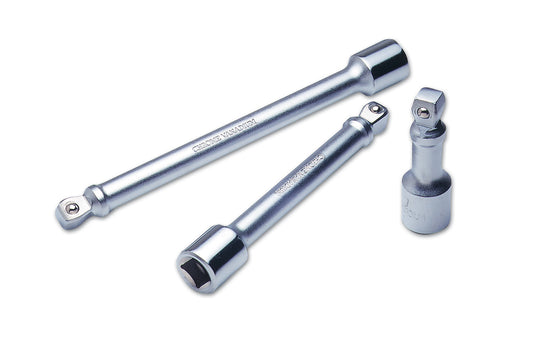 Laser Tools 3/8"D Wobble Extension Bar Set 3pc Lengths 75, 150, 200mm 2580