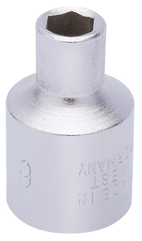 Elora Hexagon Socket 3/8" Sq Dr 6mm Standard Length Chrome Plated 25820