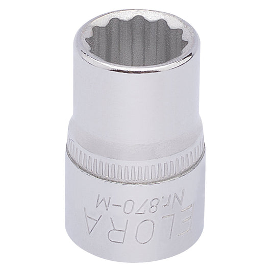 Elora Bi-Hexagon Socket 3/8"D 11mm Bi Hex Standard Length 25870