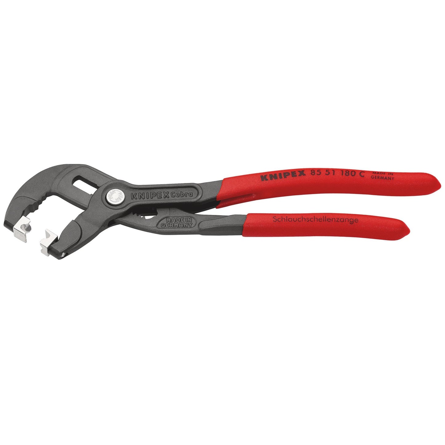 KNIPEX Click Clamp Hose Pliers 180mm With Rotating Jaw Inserts 85 51 180 C SB