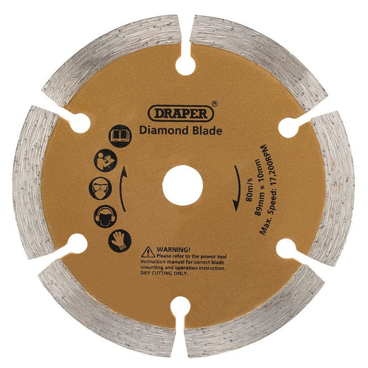 Draper 89mm Diamond Blade for Draper Storm Force Mini Plunge Saw 25976