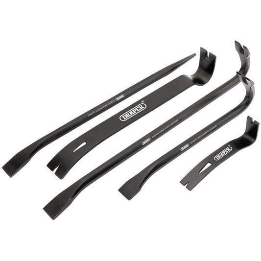 Draper Wrecking Pry Bar Set 5 Piece With Aligning Bar Steel Hardened 26123