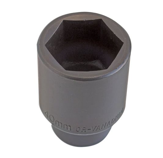 Laser Tools 40mm Deep Impact Socket 1/2"D Black Phosphate Finish 2631
