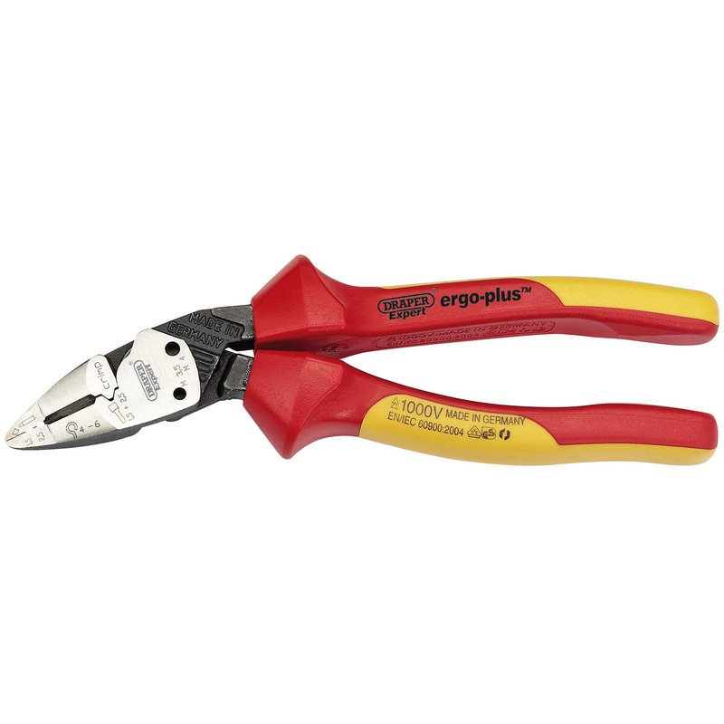 ****Draper Ergo Plus Fully Insulated VDE Pliers 185mm 26482