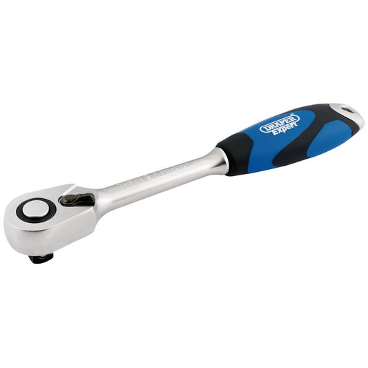 Draper 1/2"D 72 Tooth Soft Grip Reversible Ratchet Soft Grip Handle 26504