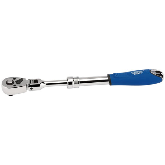 Draper 3/8"D 72 Tooth Flexible Head Extending Reversible Ratchet 280-380mm 26810