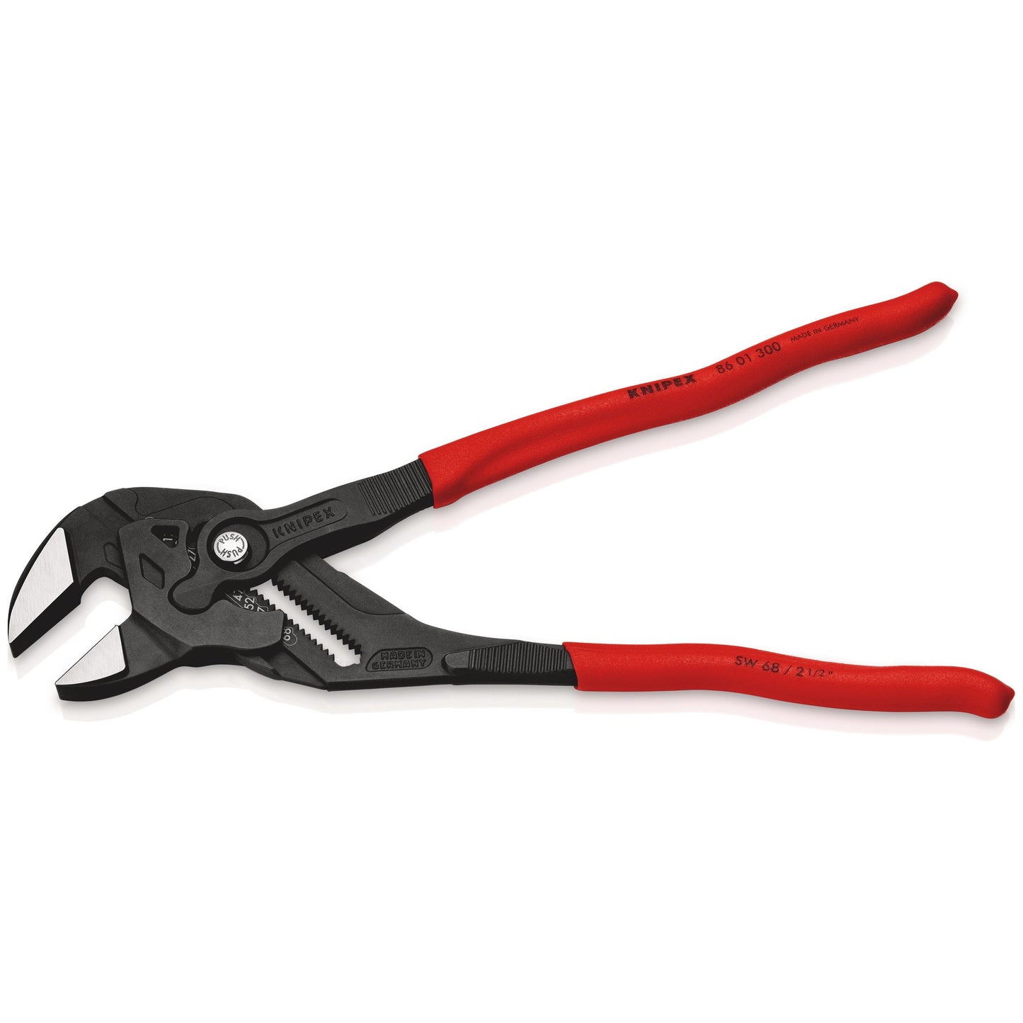 KNIPEX Plier Wrench 300mm Smooth Jaws Capacity 64mm With Tool Roll 86 01 300 SB