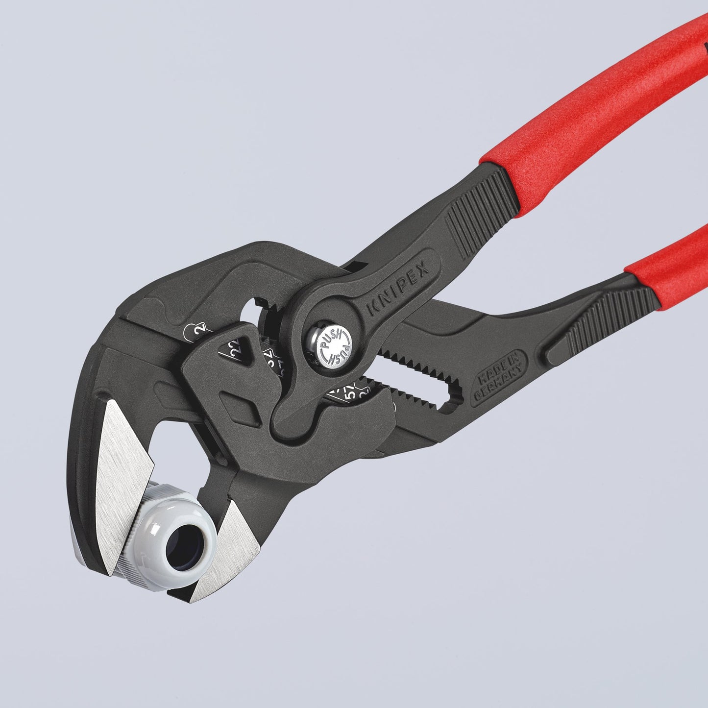 KNIPEX Plier Wrench 300mm Smooth Jaws Capacity 64mm With Tool Roll 86 01 300 SB