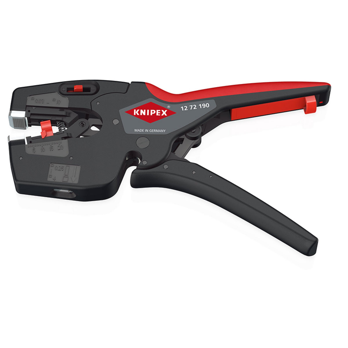 KNIPEX NexStrip Electricians Wire Strpper Crimper Multi Tool 190mm 12 72 190 SB