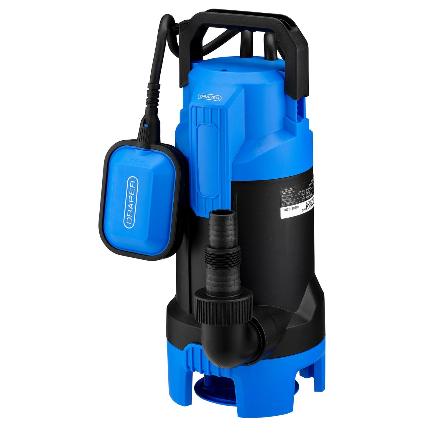 230V Submersible Dirty Water Pump with Float Switch, 330L/min, 750W