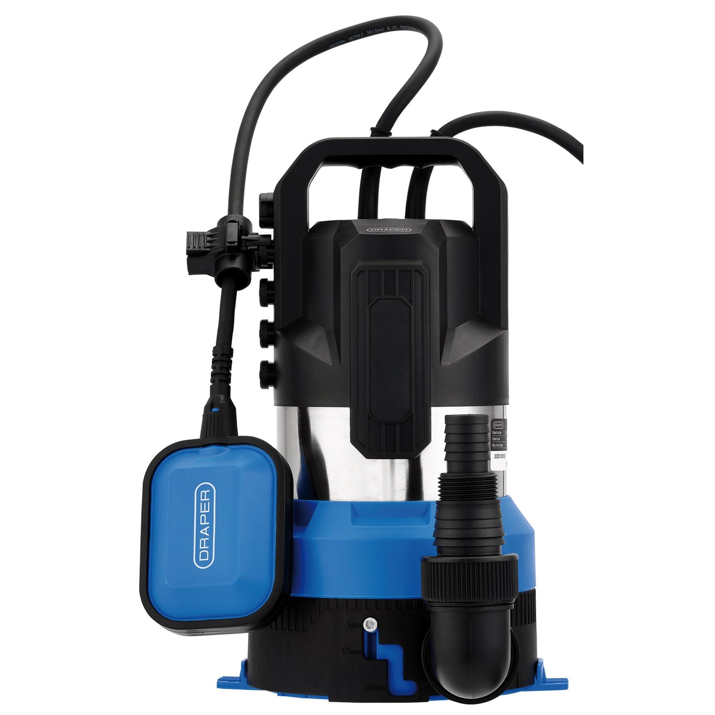 230V Submersible Clean/Dirty Water Pump and Puddle Sucker, 330L/min, 850W