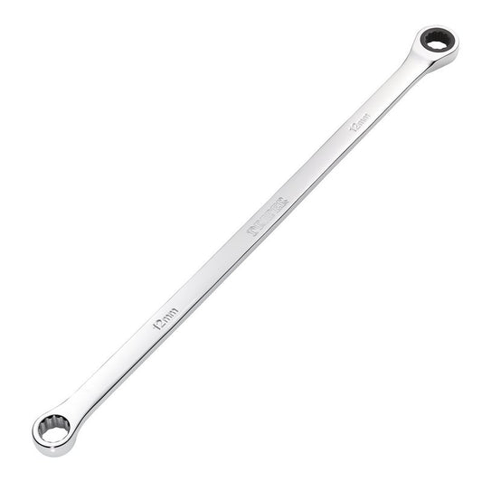 Draper Metric 12mm Extra Long Double Ring Ratchet Spanner Chrome 27767