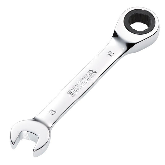 Draper HI-TORQ 8mm Metric Stubby Ratchet Combination Spanner 27840