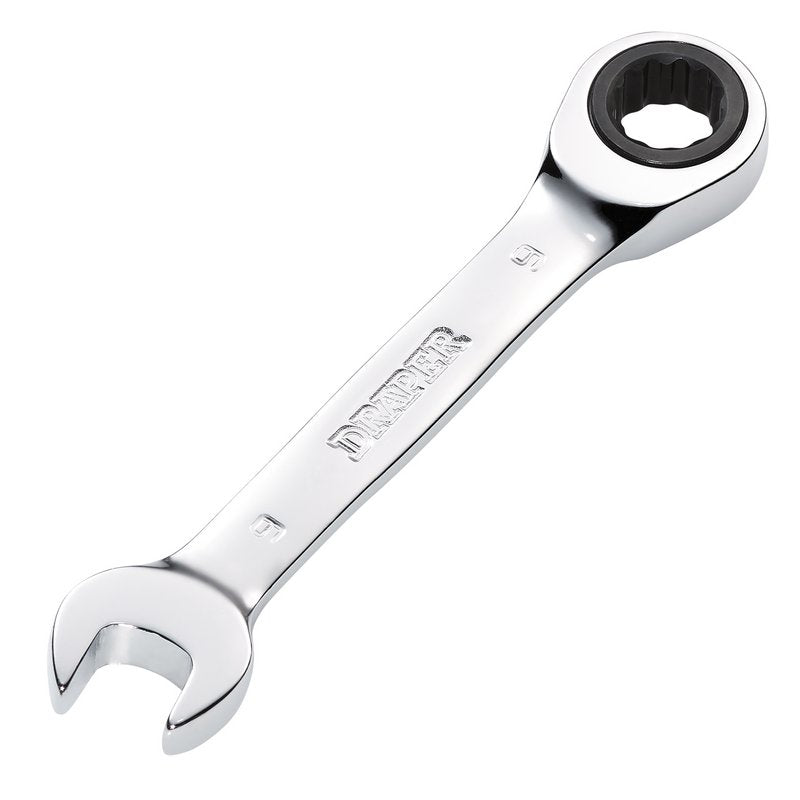 Draper HI-TORQ 9mm Metric Stubby Ratchet Combination Spanner 27851