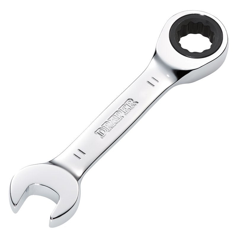 Draper HI-TORQ 11mm Metric Stubby Ratchet Combination Spanner 27866