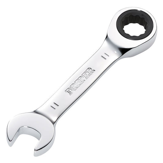 Draper HI-TORQ 11mm Metric Stubby Ratchet Combination Spanner 27866