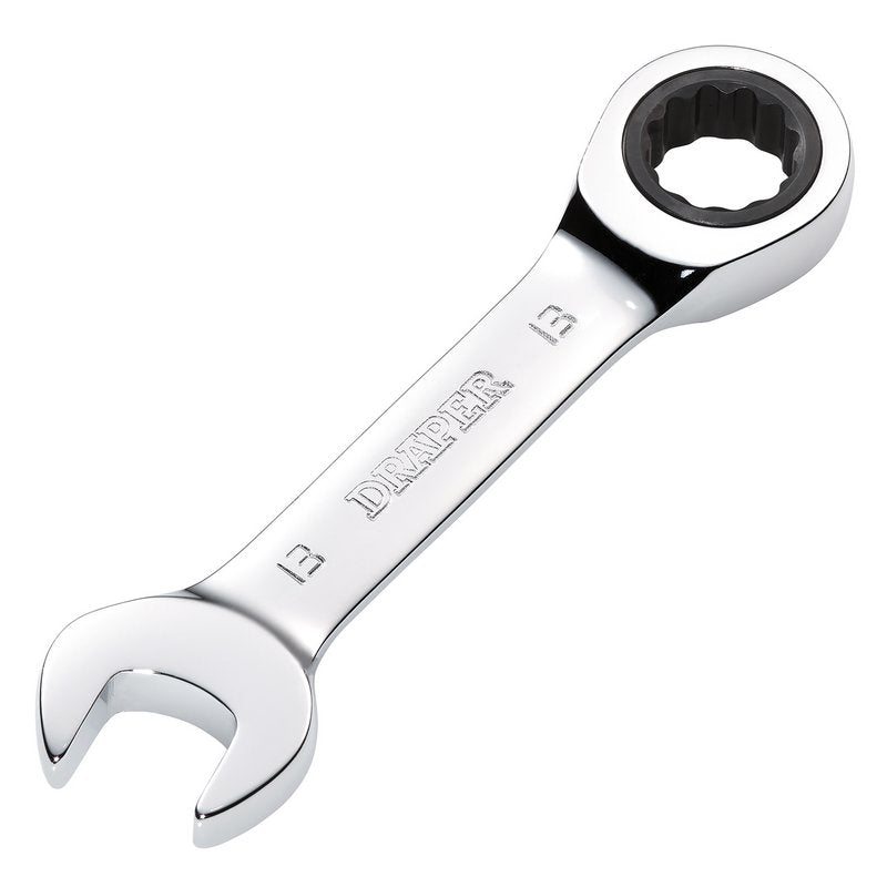 Draper HI-TORQ 13mm Metric Stubby Ratchet Combination Spanner 27891