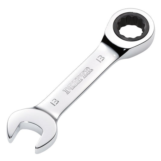 Draper HI-TORQ 13mm Metric Stubby Ratchet Combination Spanner 27891