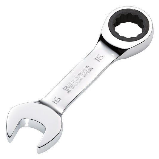 Draper HI-TORQ 16mm Metric Stubby Ratchet Combination Spanner 27911