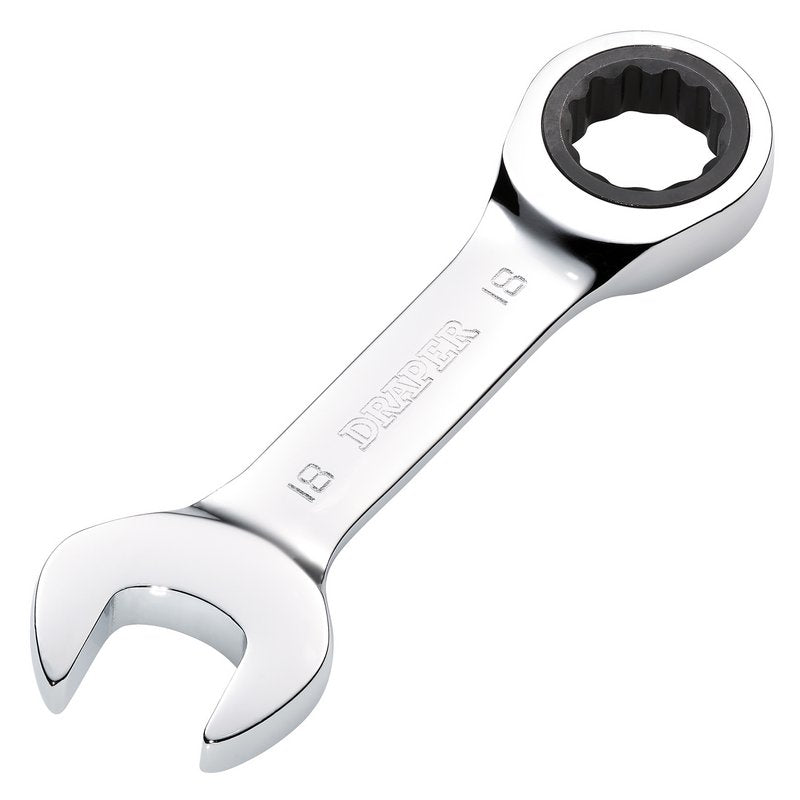 Draper HI-TORQ 18mm Metric Stubby Ratchet Combination Spanner 27915