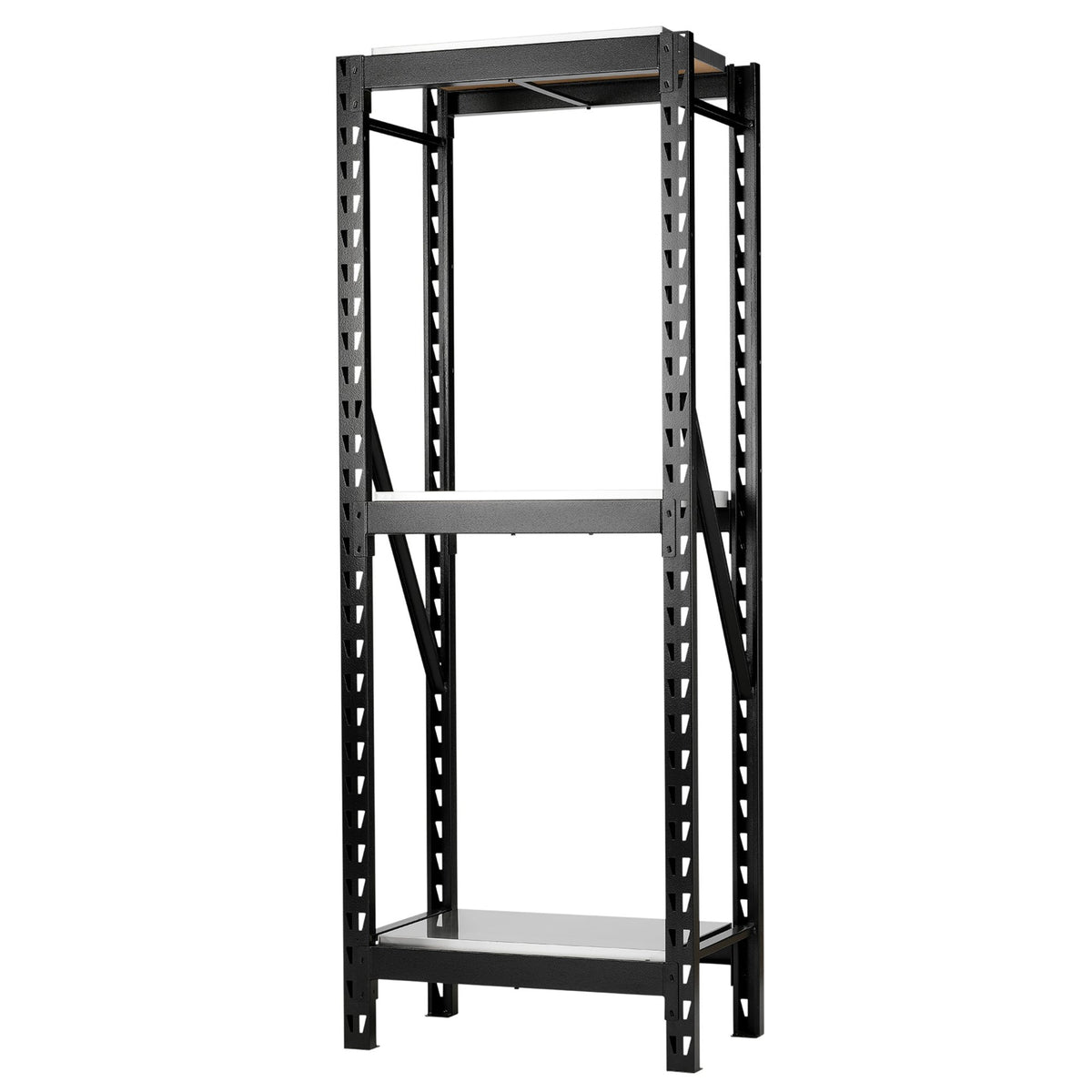 BUNKER 14 Piece Modular 3 Tier Racking with Stainless Steel Shelving 750mm 27921
