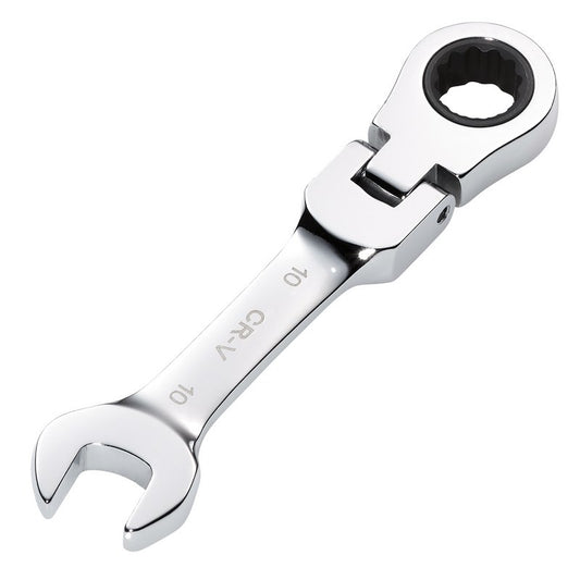 Draper 10mm Metric Stubby Flexible Head Ratchet Combination Spanner 27965