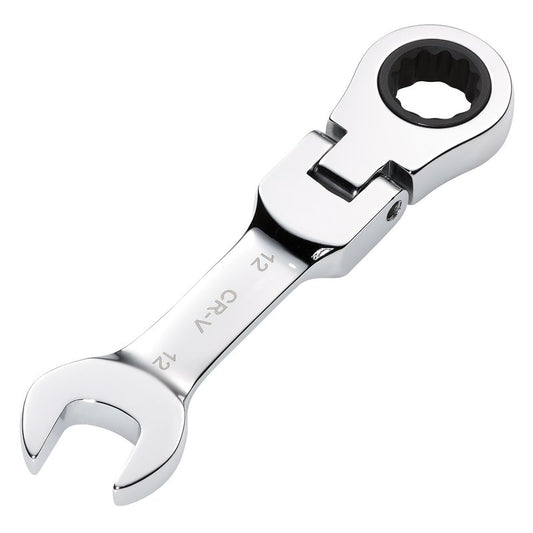 Draper 12mm Metric Stubby Flexible Head Ratchet Combination Spanner 27968