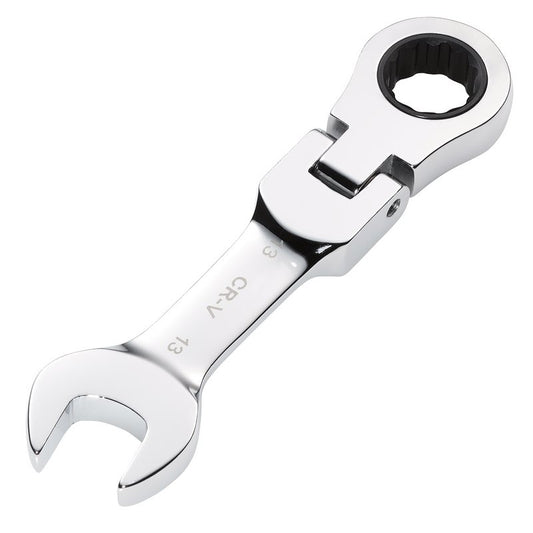 Draper 13mm Metric Stubby Flexible Head Ratchet Combination Spanner 27969
