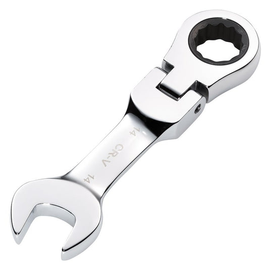 Draper 14mm Metric Stubby Flexible Head Ratchet Combination Spanner 27970