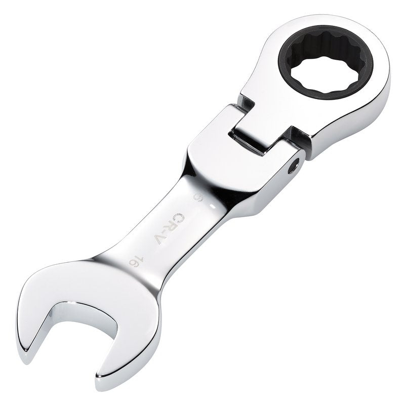 Draper 16mm Metric Stubby Flexible Head Ratchet Combination Spanner 27974