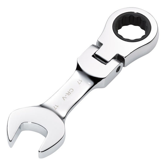 Draper 17mm Metric Stubby Flexible Head Ratchet Combination Spanner 27977