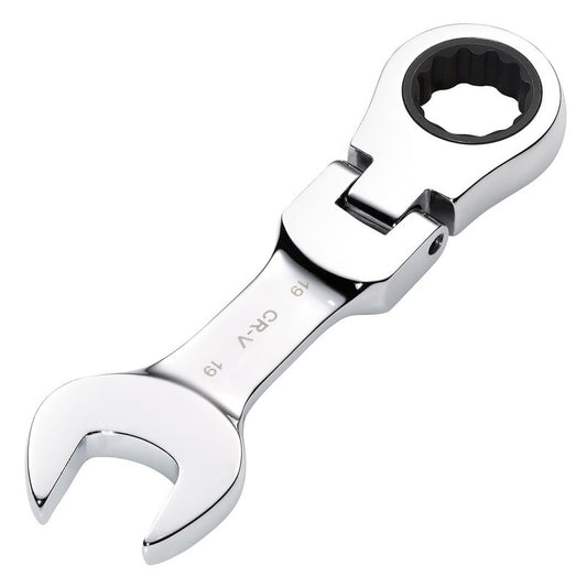 Draper 19mm Metric Stubby Flexible Head Ratchet Combination Spanner 27981