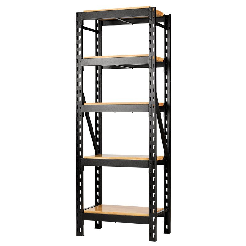 BUNKER 22 Piece Modular 5 Tier Racking with Hardwood Shelving 750mm 27998