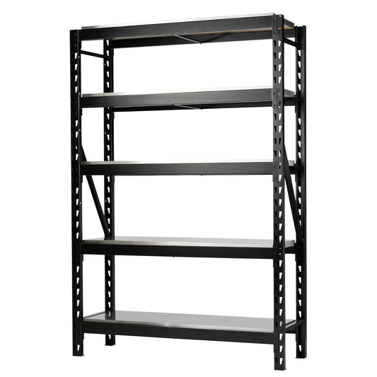 BUNKER& 22 Piece Modular 5 Tier Racking with Stainless Steel Shelving 1500mm 27999