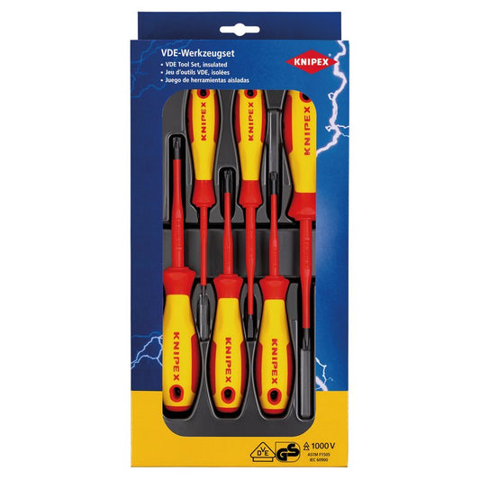 KNIPEX V05 VDE Plus Minus Slotted Screwdriver Set 00 20 12