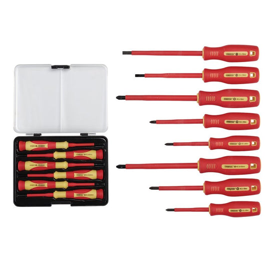 Draper Fully Insulated Screwdriver Set and Precision Screwdrivers 14 Piece 28028
