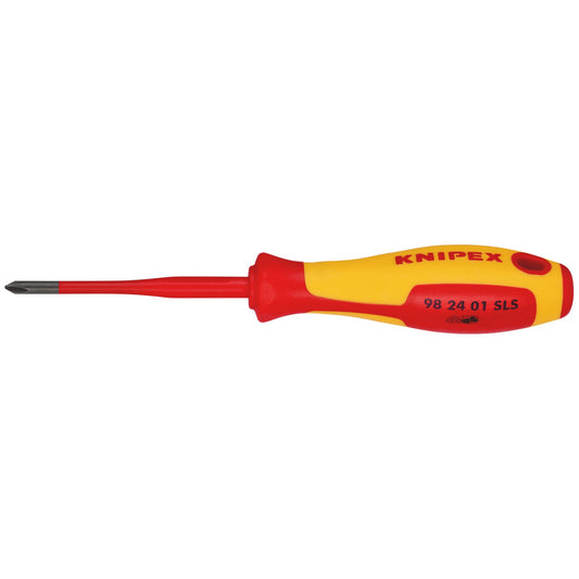 KNIPEX VDE Insulated Plus Minus Phillips Screwdriver PH/S1 x 80mm 28055