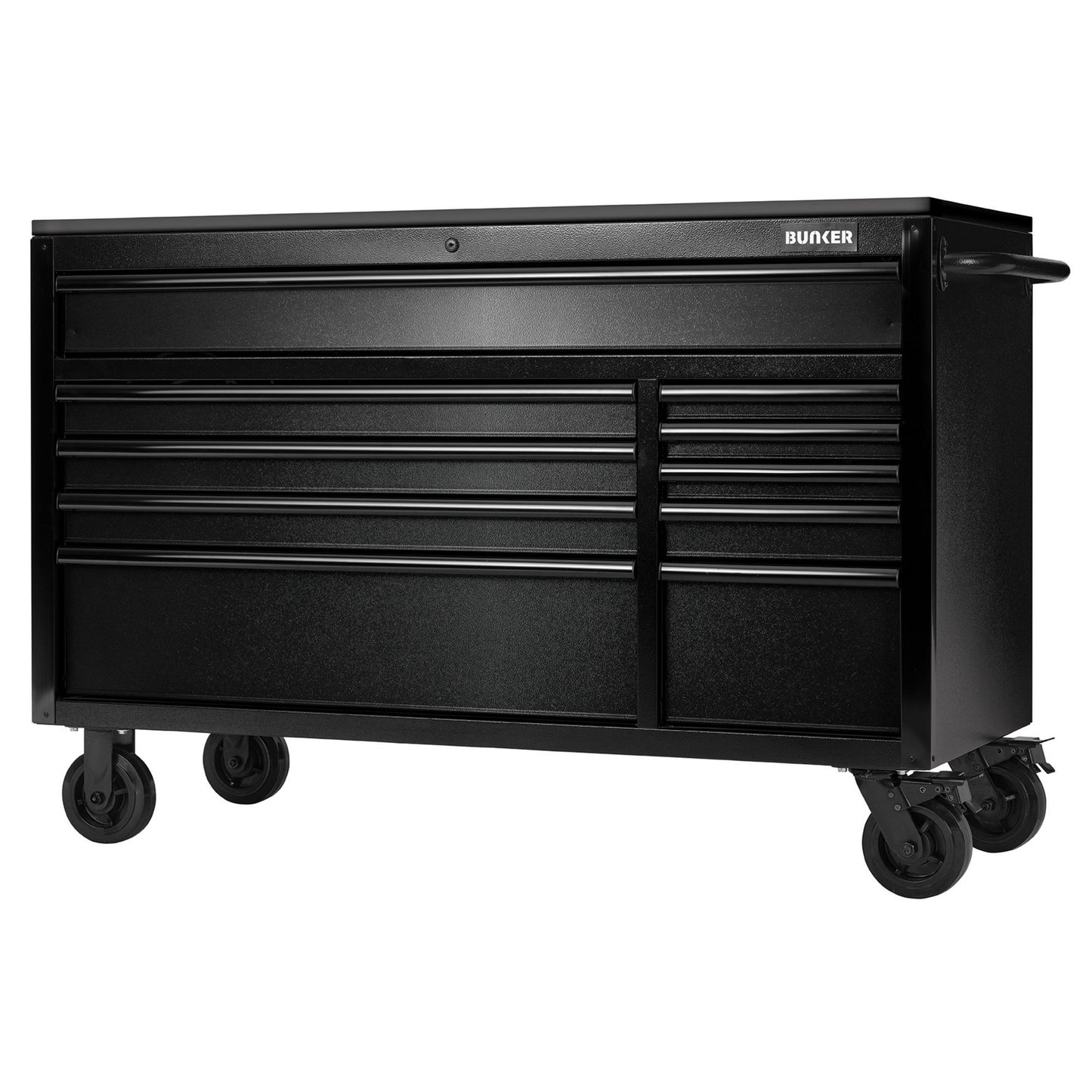 BUNKER 10 Drawer Workbench Roller Cabinet Stainless Steel Worktop 56" 28077