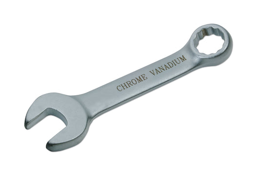Laser Tools Stubby Combination Spanner 11mm x 100mm Bi-Hex Satin Finish 2808