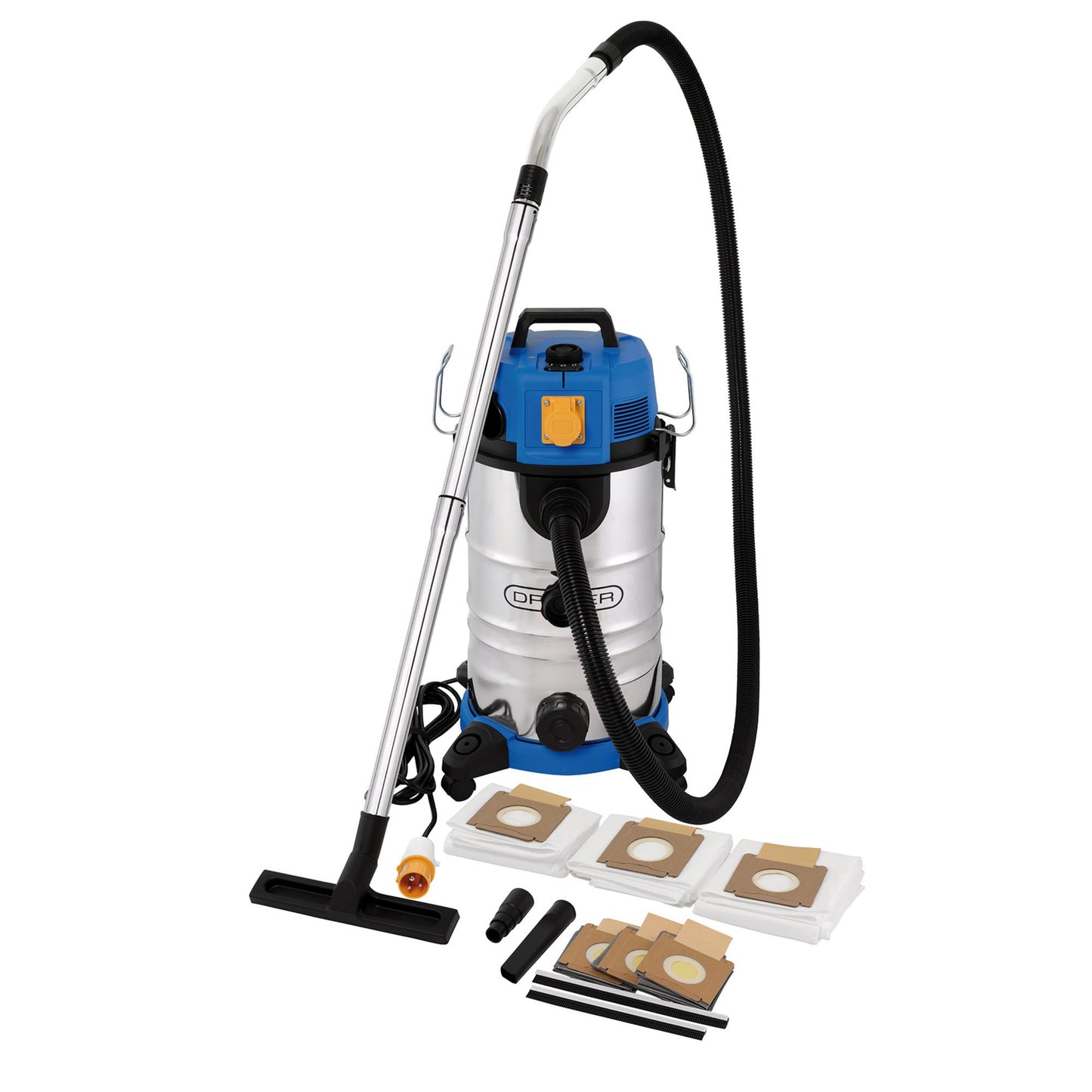 110V M-Class Wet and Dry Vacuum Cleaner with Power Take-Off, 35L, 1100W