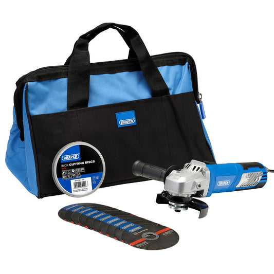 230V Angle Grinder Kit, 115mm, 950W